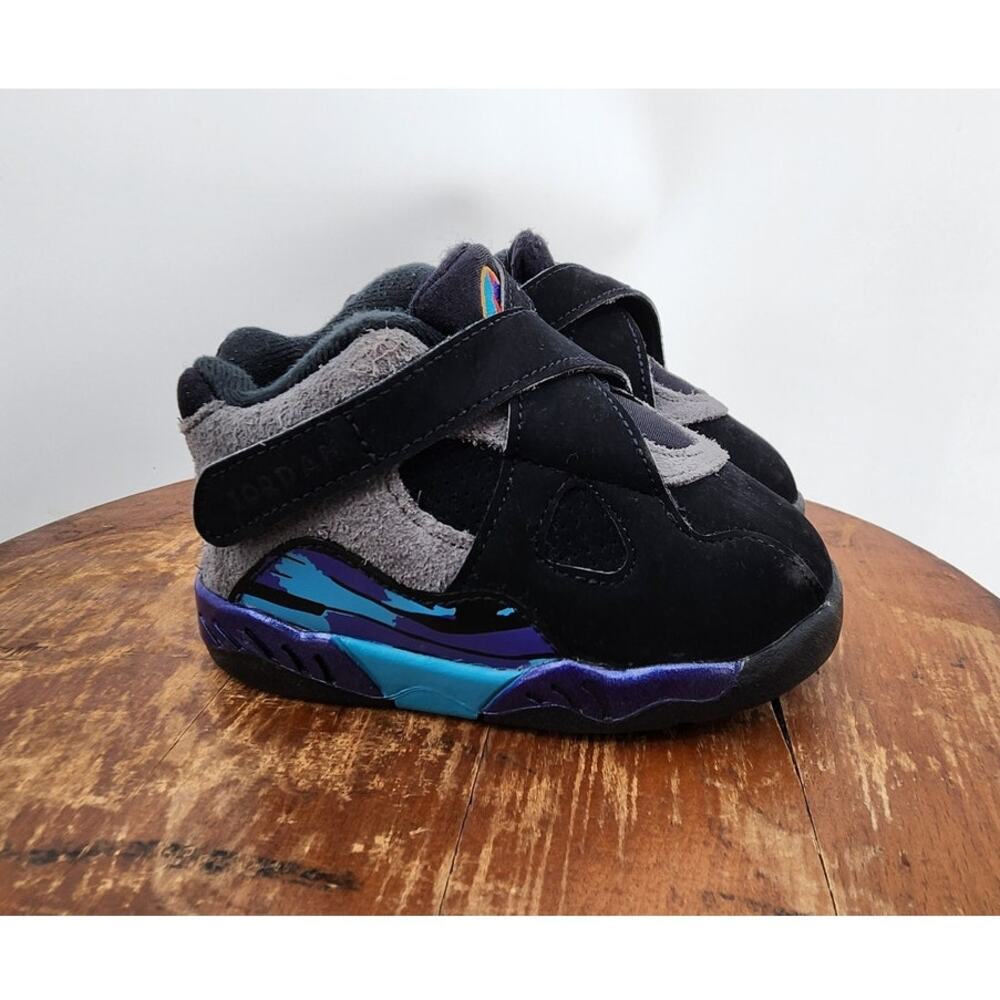 Nike Air Jordan 8 Retro Aqua Toddler Kids Baby Sneakers Size 6